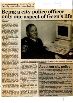 Being a city police officer only one aspect of Geen's life