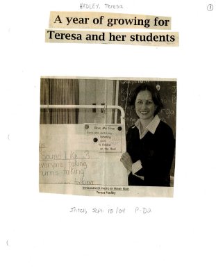 A year of growing for Teresa and her students