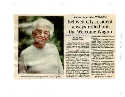 Beloved city resident always rolled out the Welcome Wagon