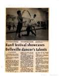 Banff festival showcases Belleville dancer's talents