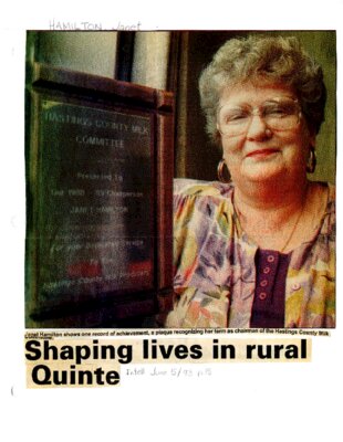 Shaping lives in rural Quinte