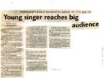 Young singer reaches big audience