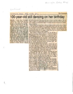 100 year old still dancing on her birthday