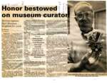 Honor bestowed on museum curator