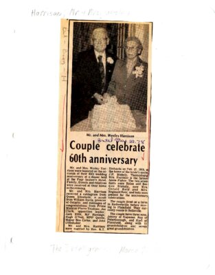 Couple celebrate 60th anniversary