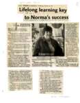 Lifelong learning key to Norma's success