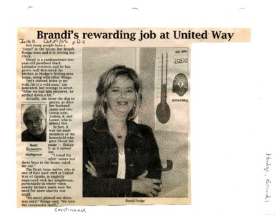 Brandi's rewarding job at United Way