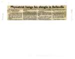 Physiatrist hangs his shingle in Belleville