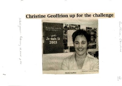 Christine Geoffrion up for the challenge