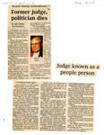 Former judge, politician dies