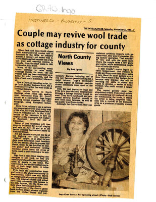 Couple may revive wool trade as cottage industry for country