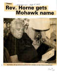 Rev. Horne gets Mohawk name