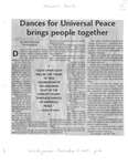 Dances for Universal Peace brings people together