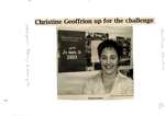 Christine Geoffrion up for the challenge