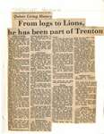 From logs to Lions, he has been part of Trenton