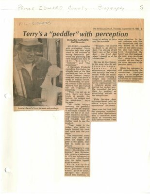 Terry's a peddler with perception