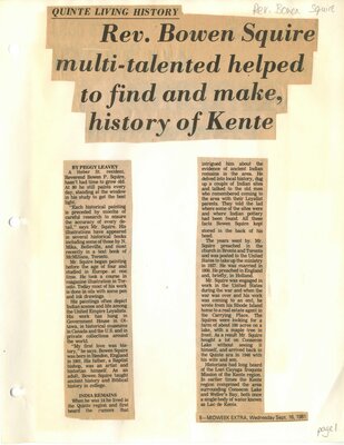 Rev Bowen Squire , multi-talented, helped to find and make history of Kente