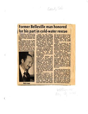 Former Belleville man honored for his part in cold-water rescue