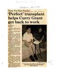 'Perfect' transplant helps Curry Grant get back to work