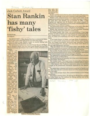 Stan Rankin has many 'fishy' tales