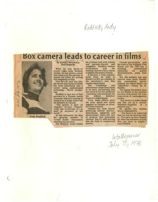 Box camera leads to career in films