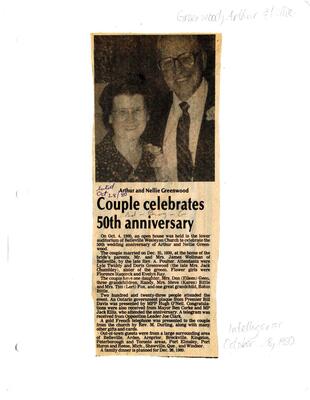 Couple celebrated 50th anniversary