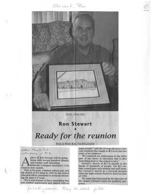 Ron Stewart: Ready for the reunion