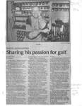 Sharing his passion for golf
