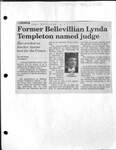 Former Bellevillian Lynda Templeton named judge