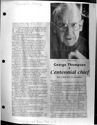 Centennial chief: George Thompson