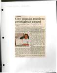 City woman receives prestigious award