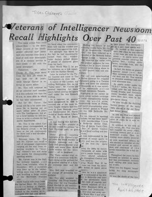 Veterans of Intelligencer Newsroom Recall Highlights Over Past 40 Years