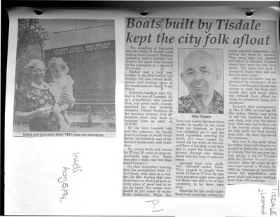 Boats built by Tisdale kept the city folk afloat