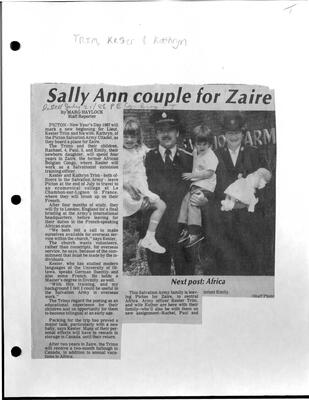 Sally Ann couple for Zaire