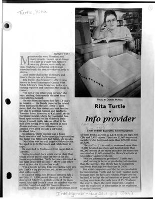 Rita Turtle: Info provider