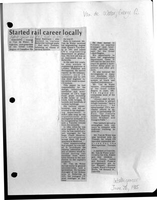 Started rail career locally