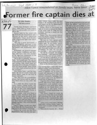 Former fire captain dies at 77