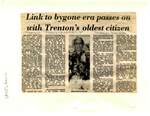 Link to bygone era passes on with Trenton's oldest citizen