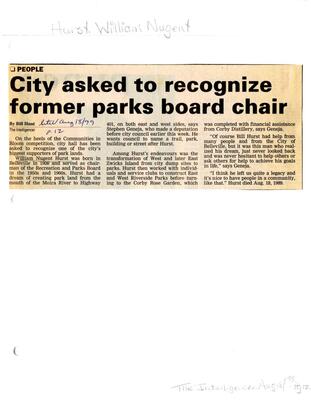 City asked to recognize former parks board chair