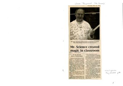 Mr. Science created magic in classroom