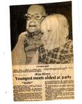 100 year difference-Youngest meets oldest at party