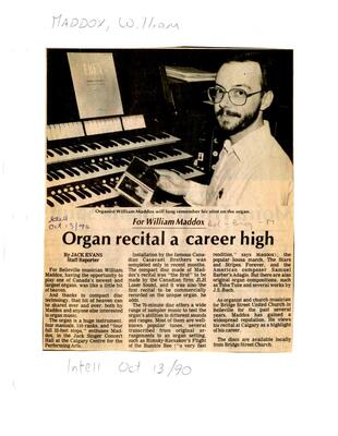Organ recital a career high