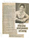 The joy and power of song