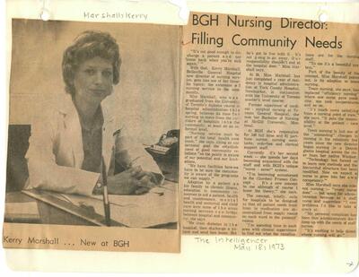 BGH Nursing Director: Filling Community Needs
