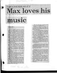 Max loves his music