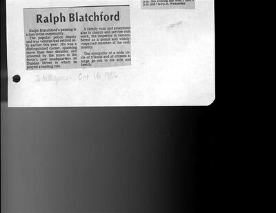 Ralph Blatchford