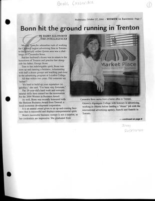 Bonn hit the ground running in Trenton