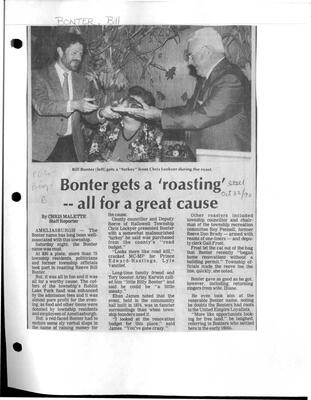 Bonter gets a 'roasting'--all for a great cause