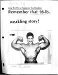Greg Booth is a champion bodybuilder: Remember that 98 lb. weakling story?
