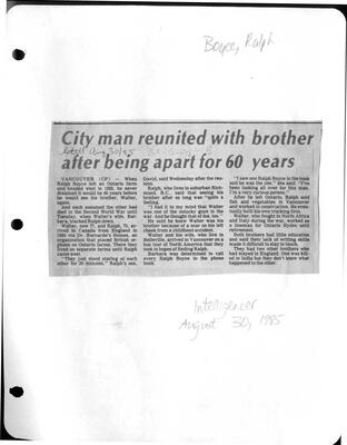 City man reunited with brother after being apart for 60 years